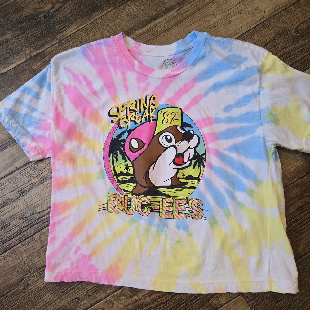 Bucees Tie-Dye Graphic T-Shirt Cropped